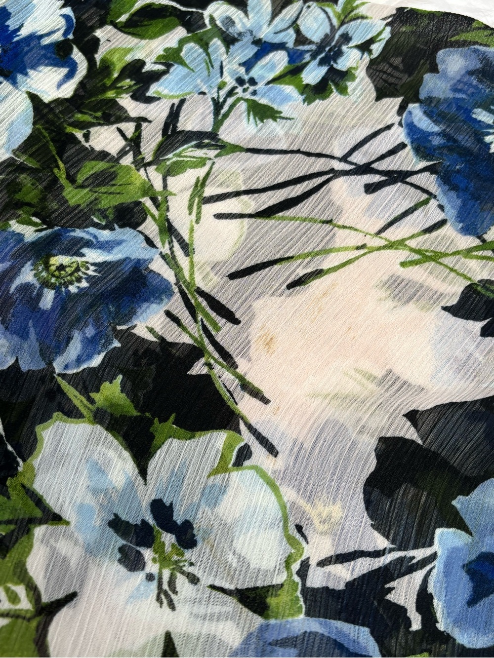 Tommy Hilfiger Women’s Size 14 Floral Print Hi-Lo Ruffle Midi Dress *Some Stains - Picture 14 of 16
